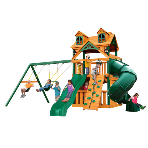 Gorilla Playsets Mountaineer Clubhouse Treehouse Swing Set & Reviews